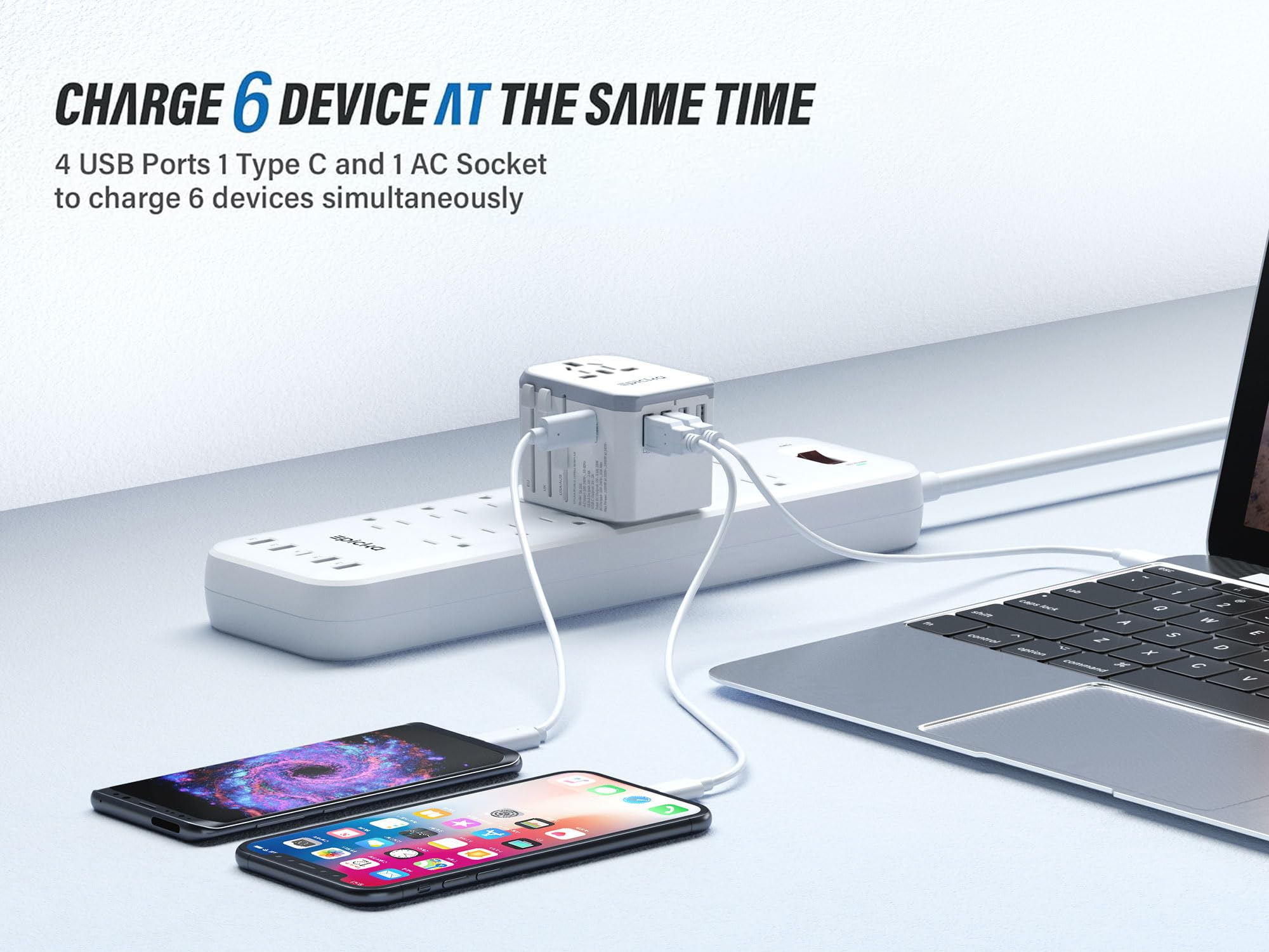 EPICKA TA-105 USB-C port close-up showing fast charging capability