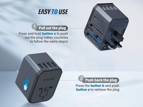 EPICKA TA-105 worldwide coverage, suitable for travelers across many destinations.