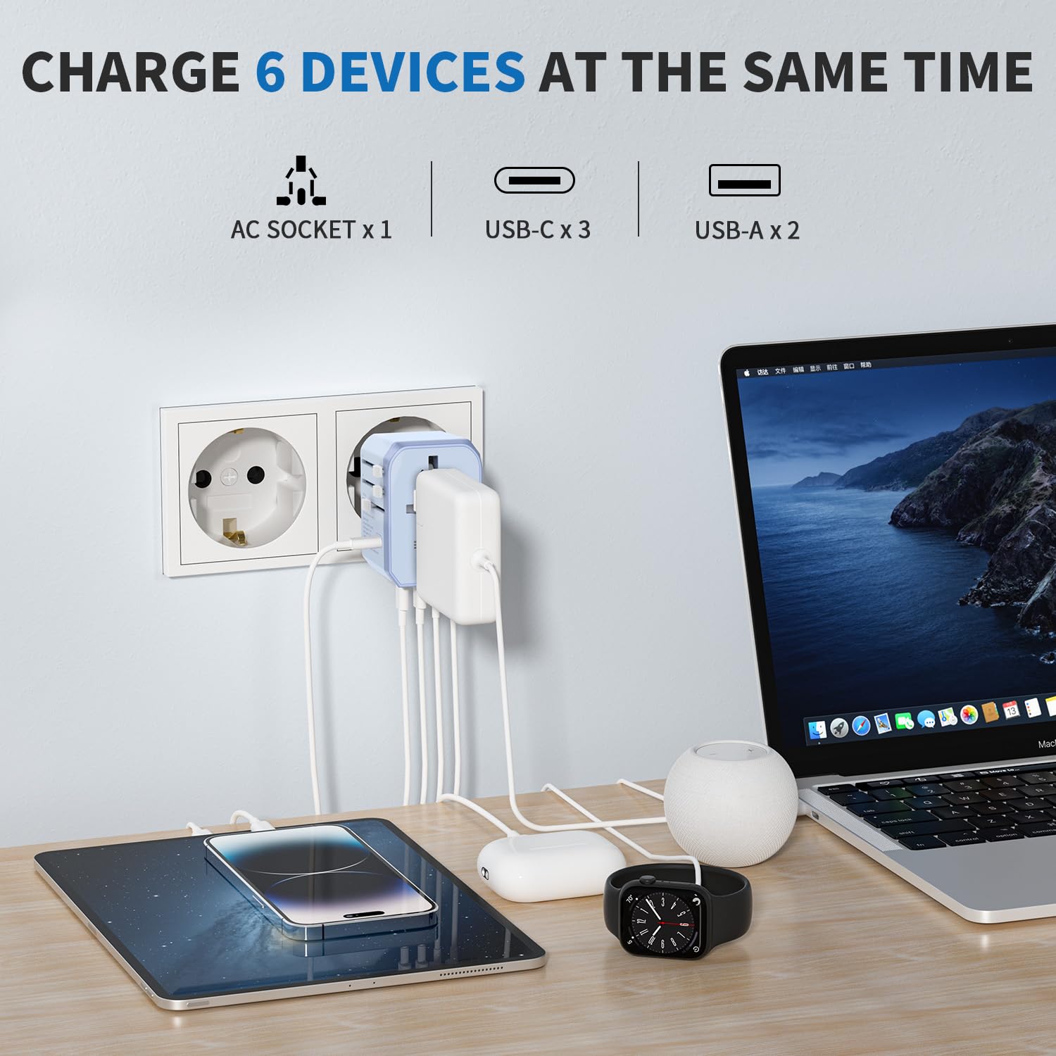  EPICKA TA-105C with USB ports ready to charge multiple devices on the go.