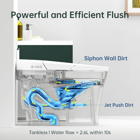 EPLO E16 warm water wash delivers a refreshing cleanse.