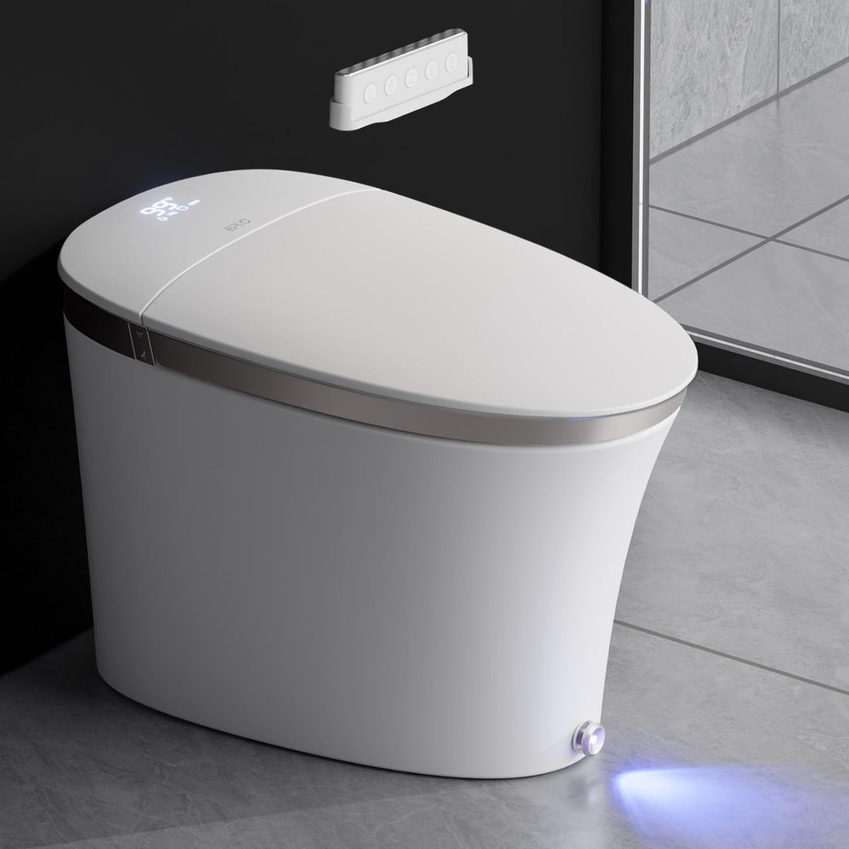 EPLO iX7 smart toilet with auto open lid for convenient hands-free use