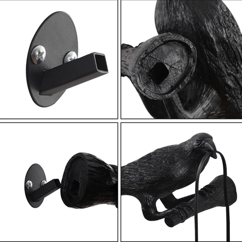 EPPARA lifelike raven decoration adds refined drama to spaces.
