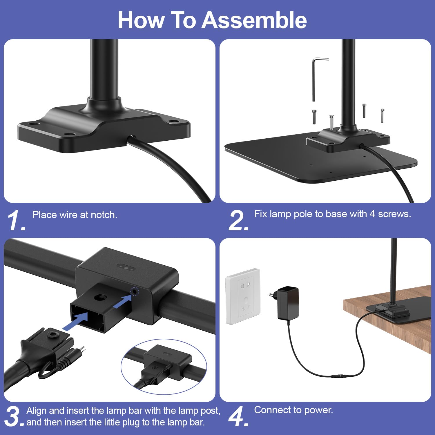 EppieBasic modern desk lamp blends with contemporary workspaces.