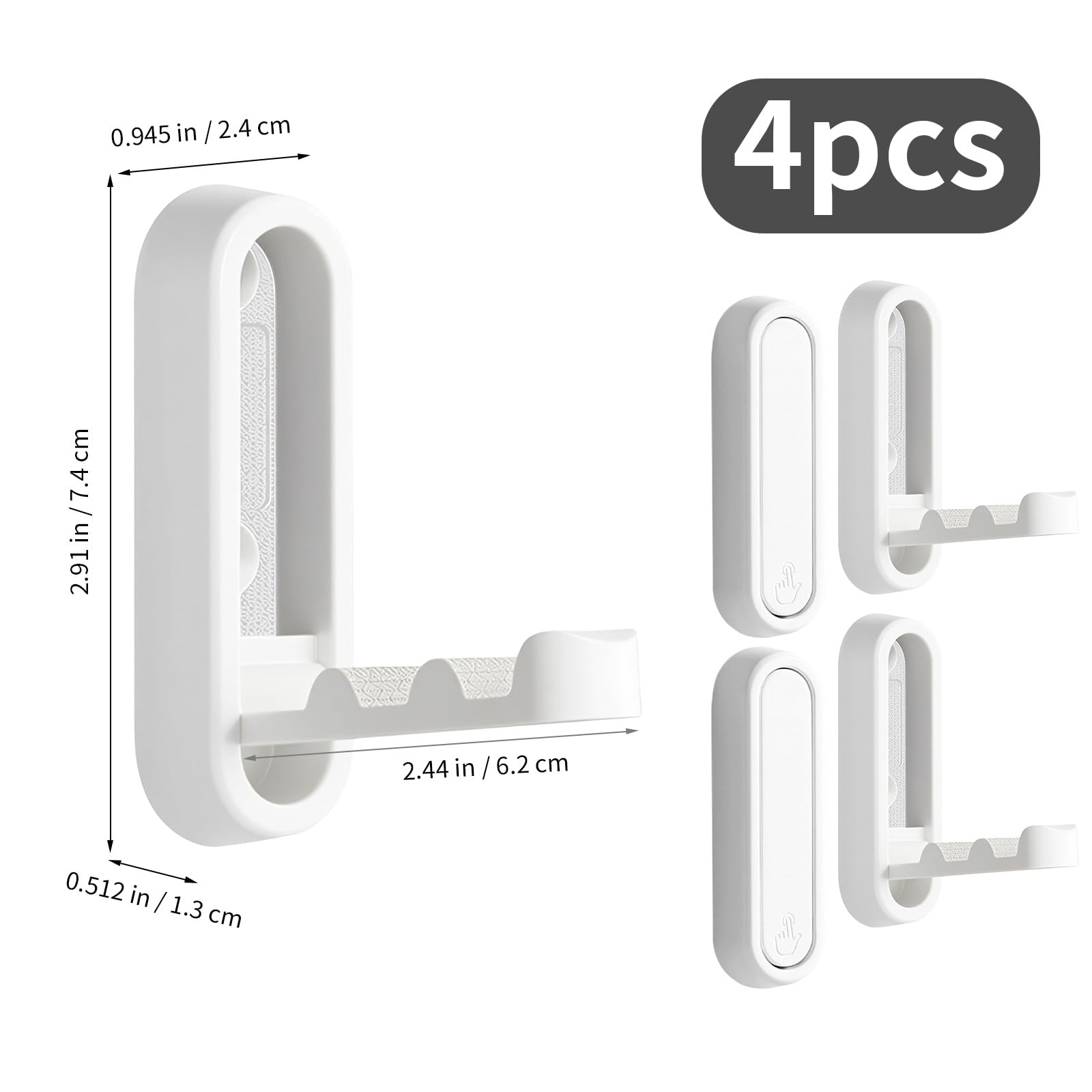 Eptcp foldable wall hook metal construction close-up highlighting durable build