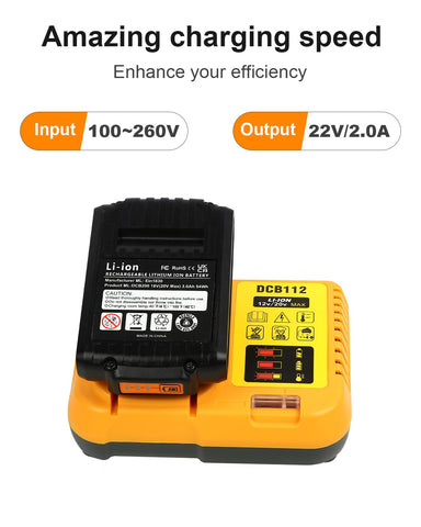 Epveyement 2-pack 20V battery DCB206 in action, dependable power across jobs.