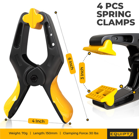 EQUIPTZ clamp delivering a strong 30 pound grip for secure holds