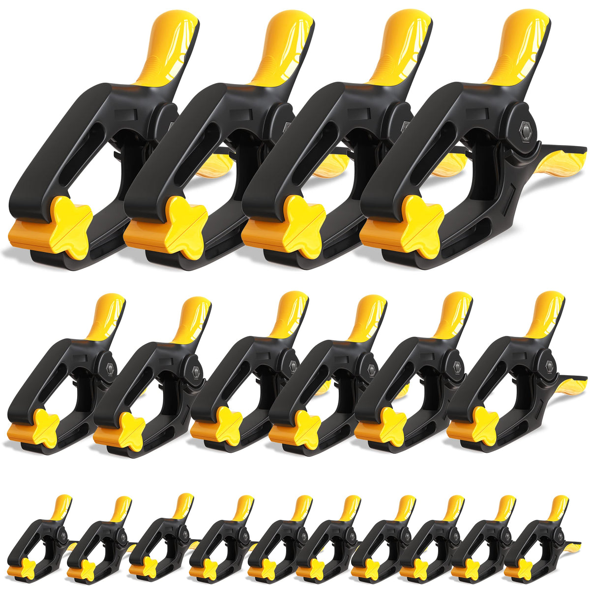 Equipptz spring clamps 6 inch grip for woodworking and crafts