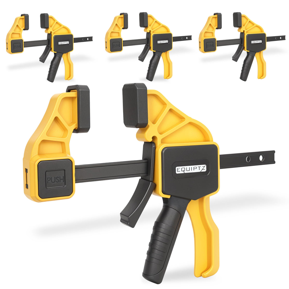 EQUIPTZ 6-inch bar clamp delivers a steady grip for precise joinery.