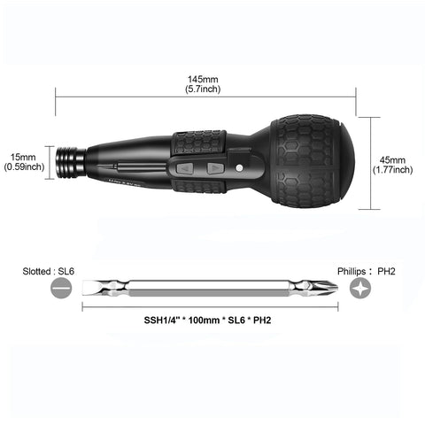 ERAVOR 3.6V cordless screwdriver USB-C fast charging for minimal downtime.