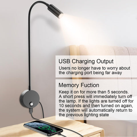 ERAY USB-charging reading light keeps your phone powered while you read.