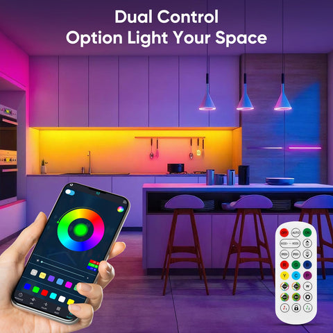 ERBTY IC Smart RGB strip lights gradient designs for dynamic DIY lighting