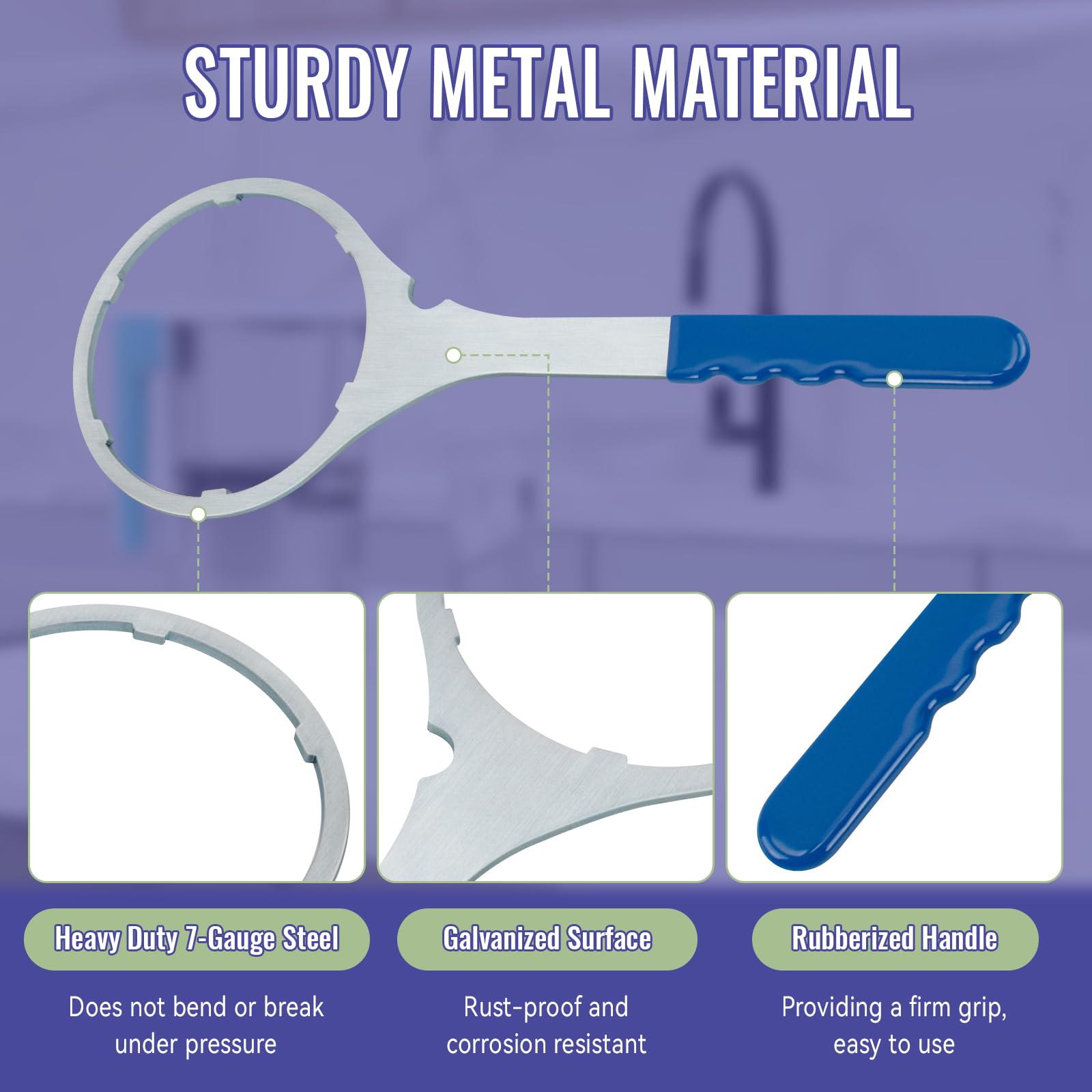ERETOW replacement for brittle plastic wrenches helps prevent breakage during changes.
