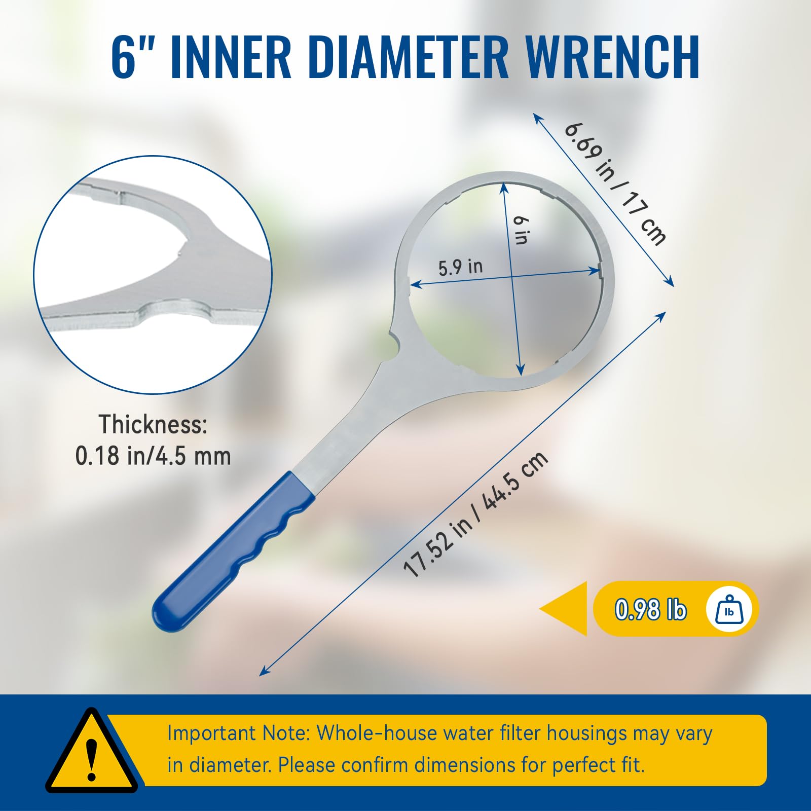 ERETOW metal wrench close-up shows rugged, rust-resistant steel for lasting performance