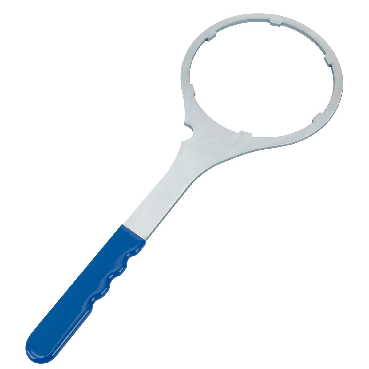 ERETOW SPBW-5 metal wrench top view shows precise fit for large-diameter housings.