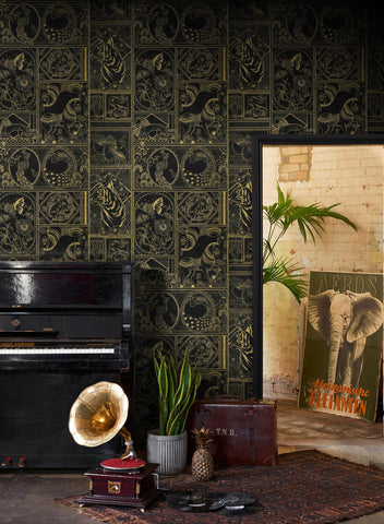 Erfoni waterproof wallpaper resists moisture for easy wipe-down surfaces.