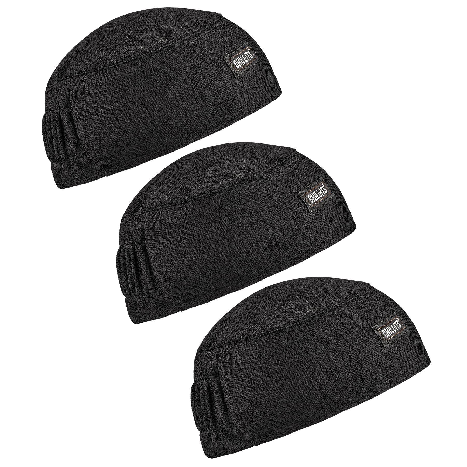 Ergodyne Chill-Its 6630 skull cap close-up with absorbent sweatband.