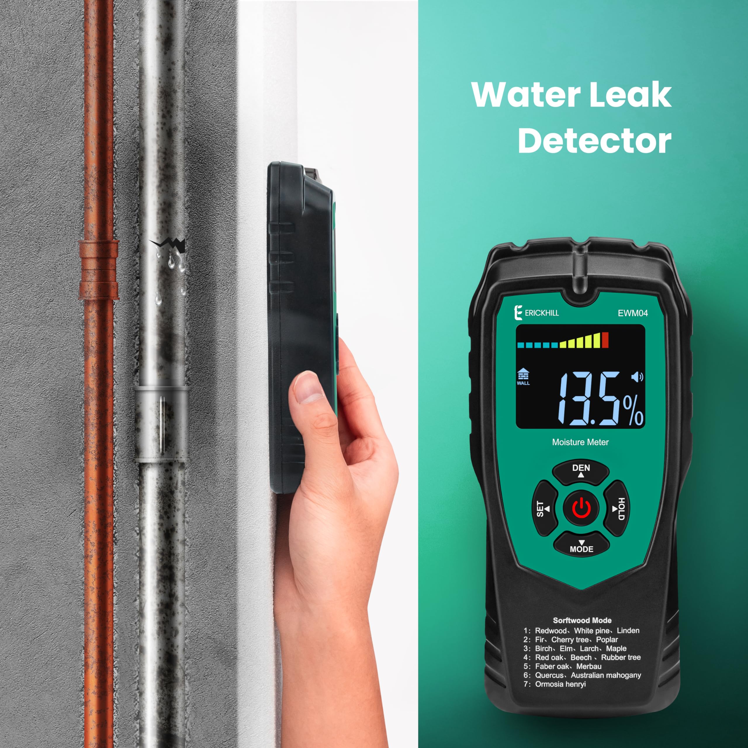 ERICKHILL auto-off indicator saves battery during inspections