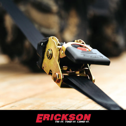Professional-grade tie-downs from Erickson for everyday use and reliability.