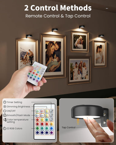 ERMTCTS art-frame lighting highlights artwork with precise illumination