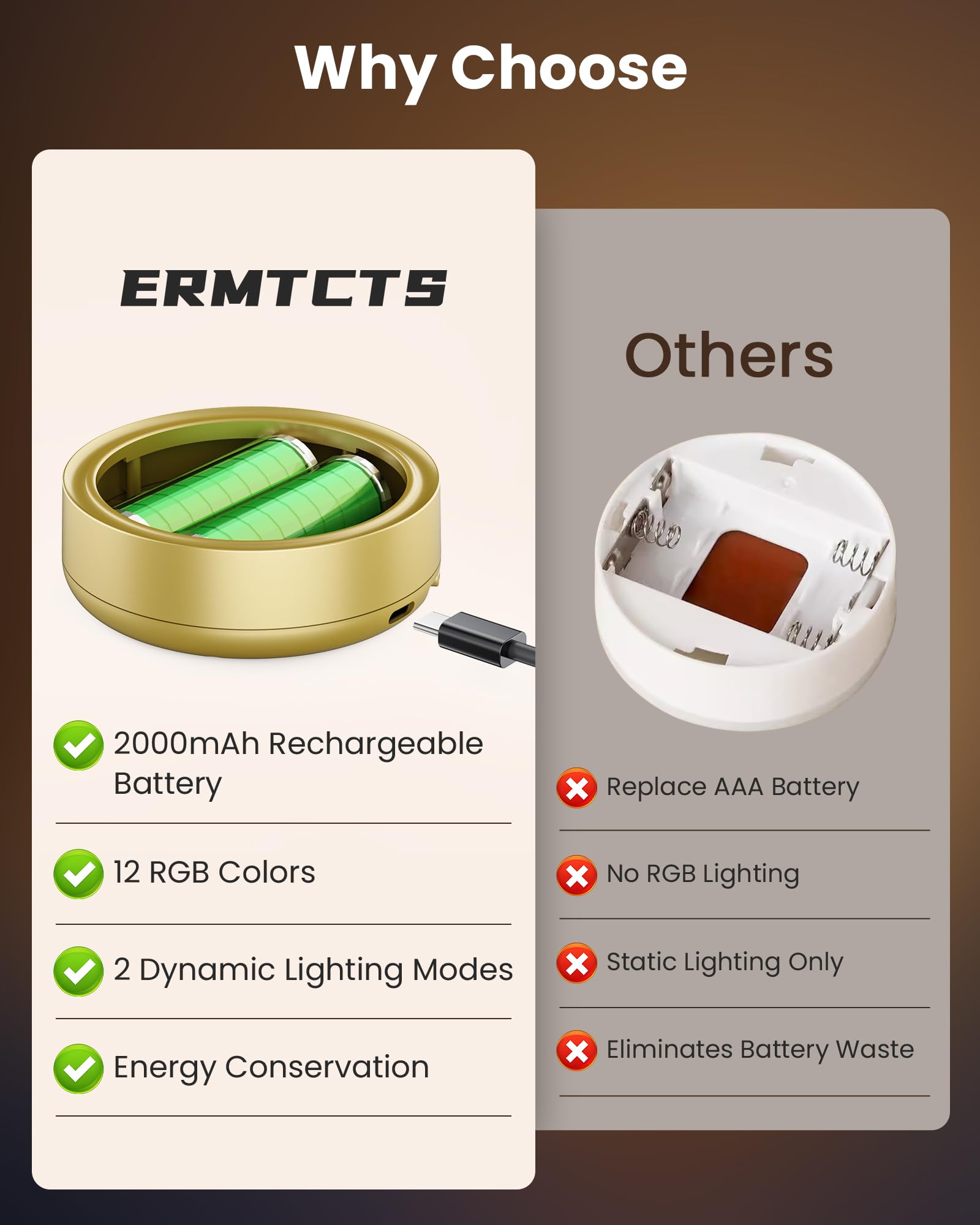 ERMTCTS versatile light complements walls and framed decor