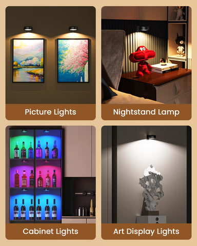 ERMTCTS remote control makes color and brightness changes easy from afar.