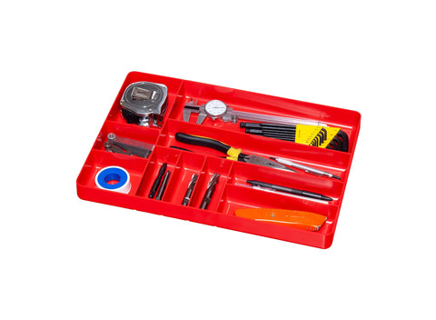 Ernst green tool tray organizes nails bolts and wrenches efficiently