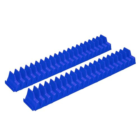 Blue Wrench Pro angled wrenches arrangement saves drawer space and speeds access.