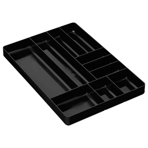 Ernst MFG 10-compartment drawer organizer shown inside a shallow toolbox drawer for tidy parts