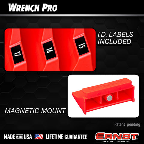 Ernst Wrench Pro identification labels visible for quick size recognition.