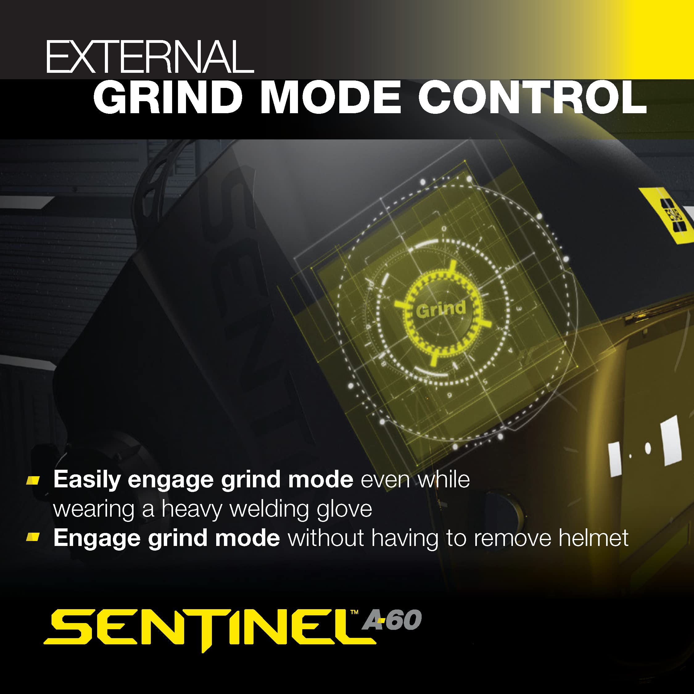 ESAB Sentinel A60 ADF controls inside for quick adjustments