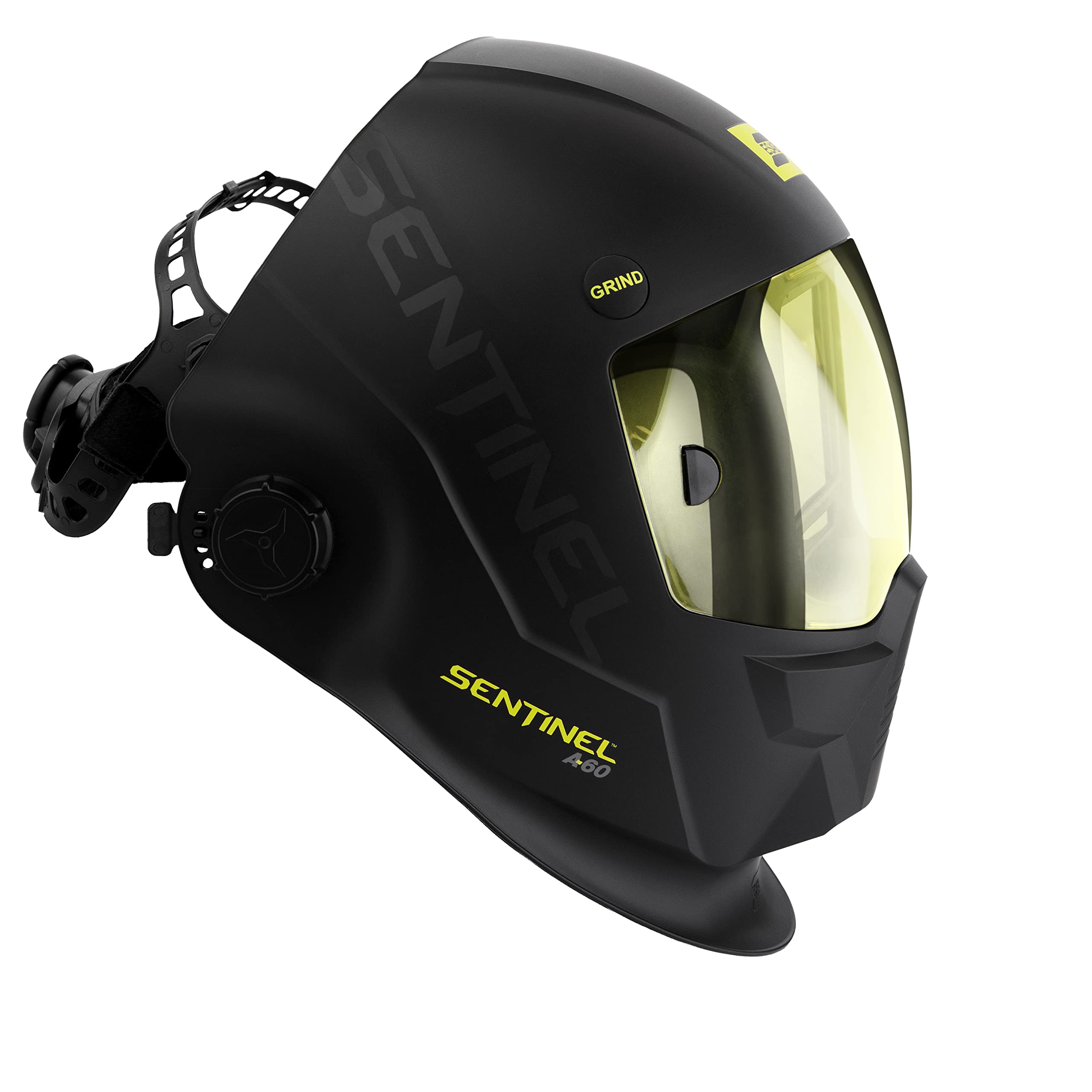 ESAB Sentinel A60 large viewing area improves puddle visibility