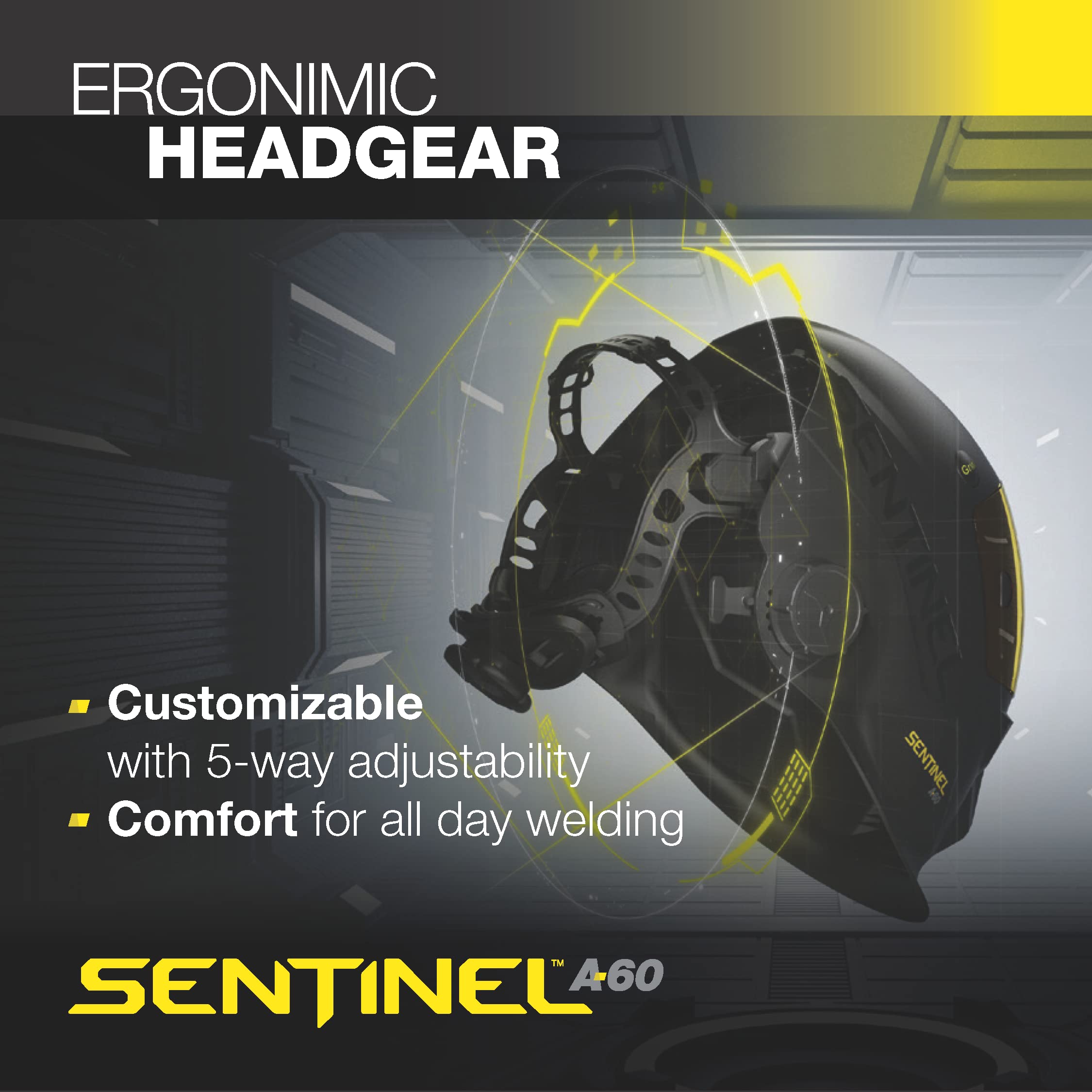 ESAB Sentinel A60 DIN shade range enables diverse welding tasks