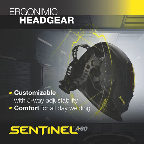 ESAB Sentinel A60 DIN shade range enables diverse welding tasks