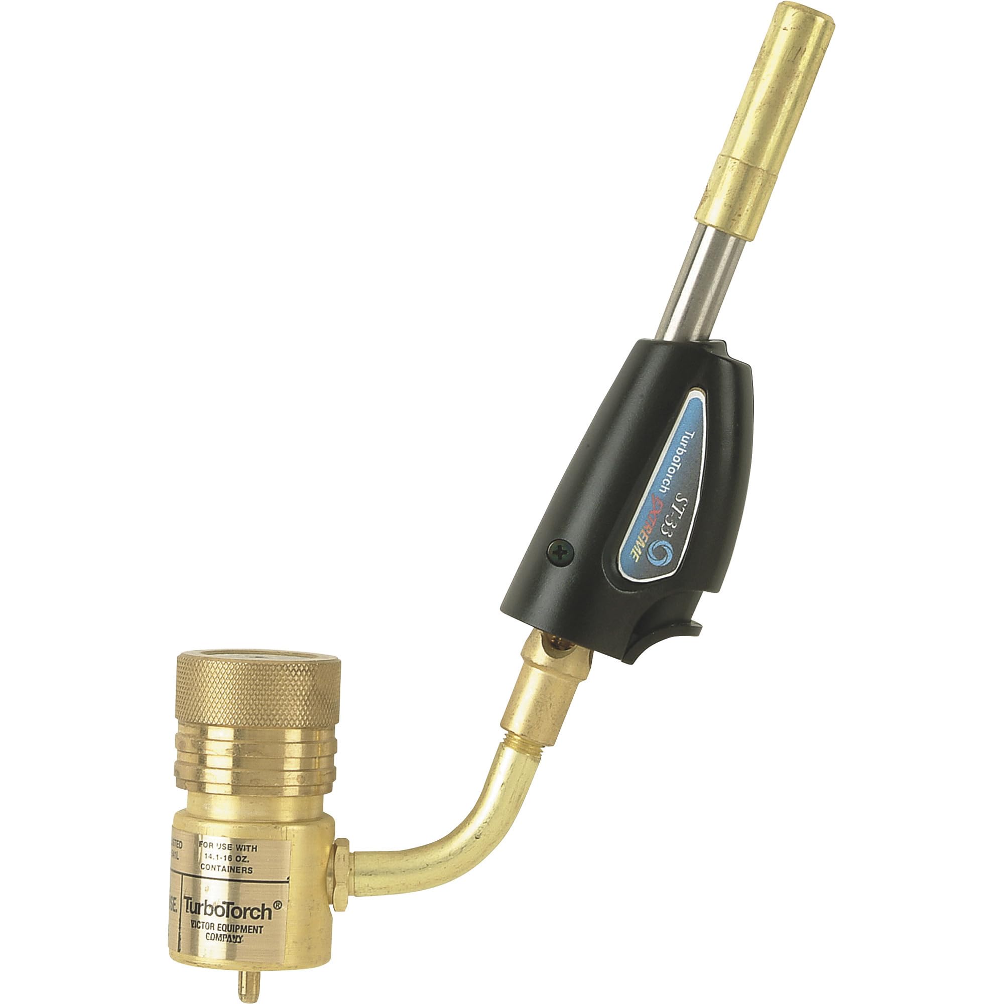 ESAB TurboTorch swirl-torch showing swirl flame for precise metal heating