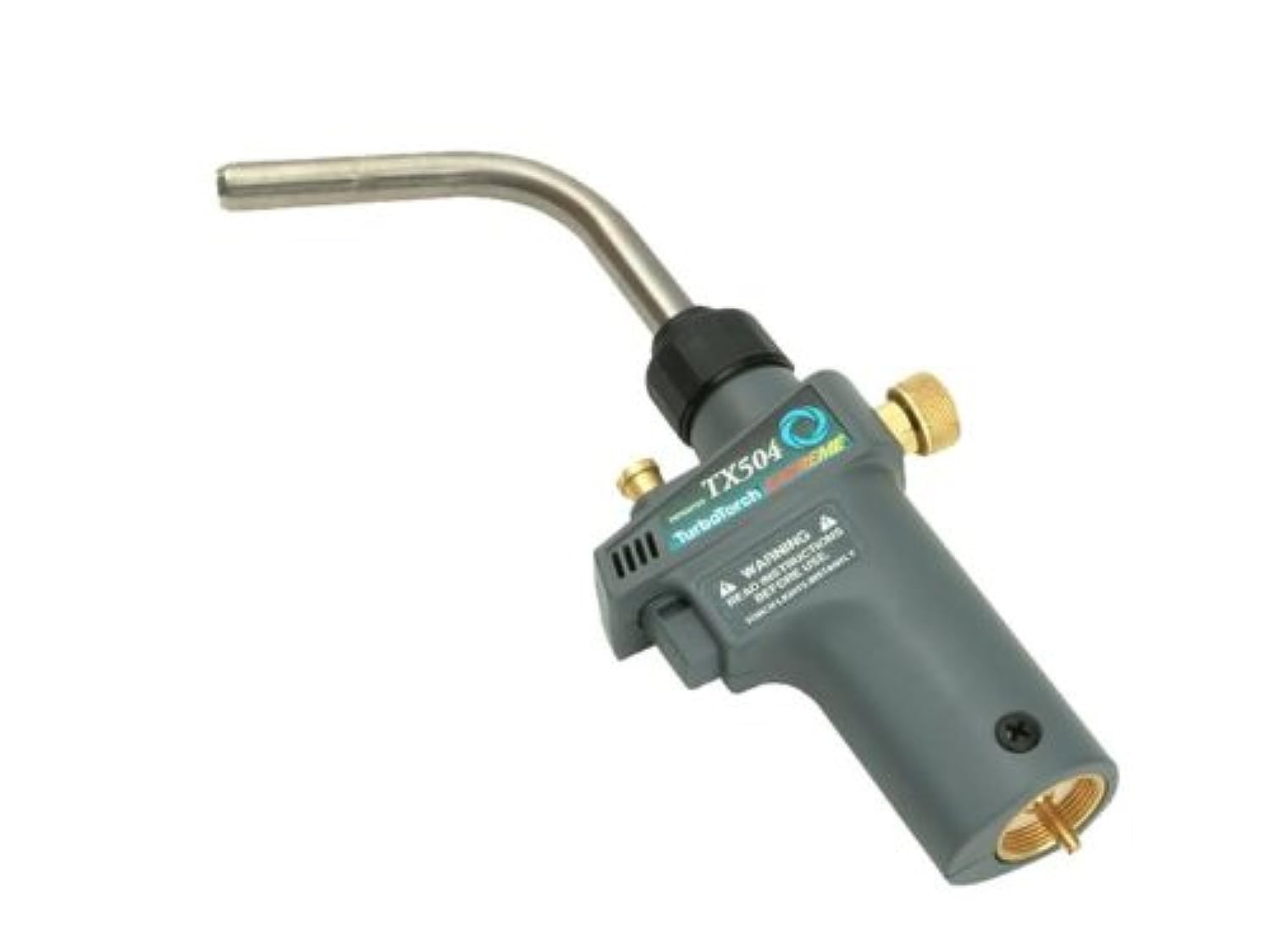 ESAB Turbotorch TX504 handle with quick-disconnect connections for fast tip changes.