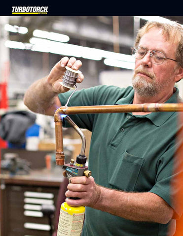 ESAB Turbotorch TX504 in use delivering high-heat brazing results.