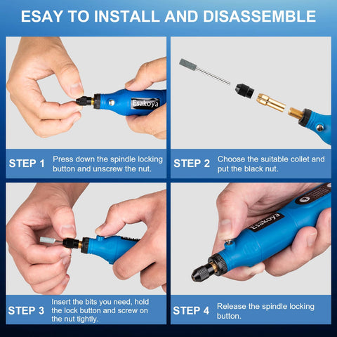 Esakoya lightweight, compact design reduces hand fatigue during long sessions.