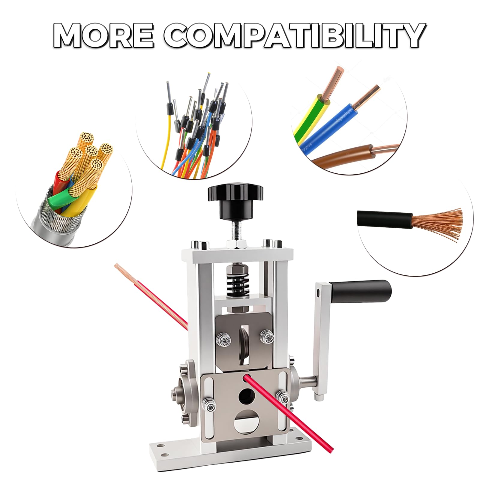 Esakoya wire stripper machine performing batch stripping on multiple wires