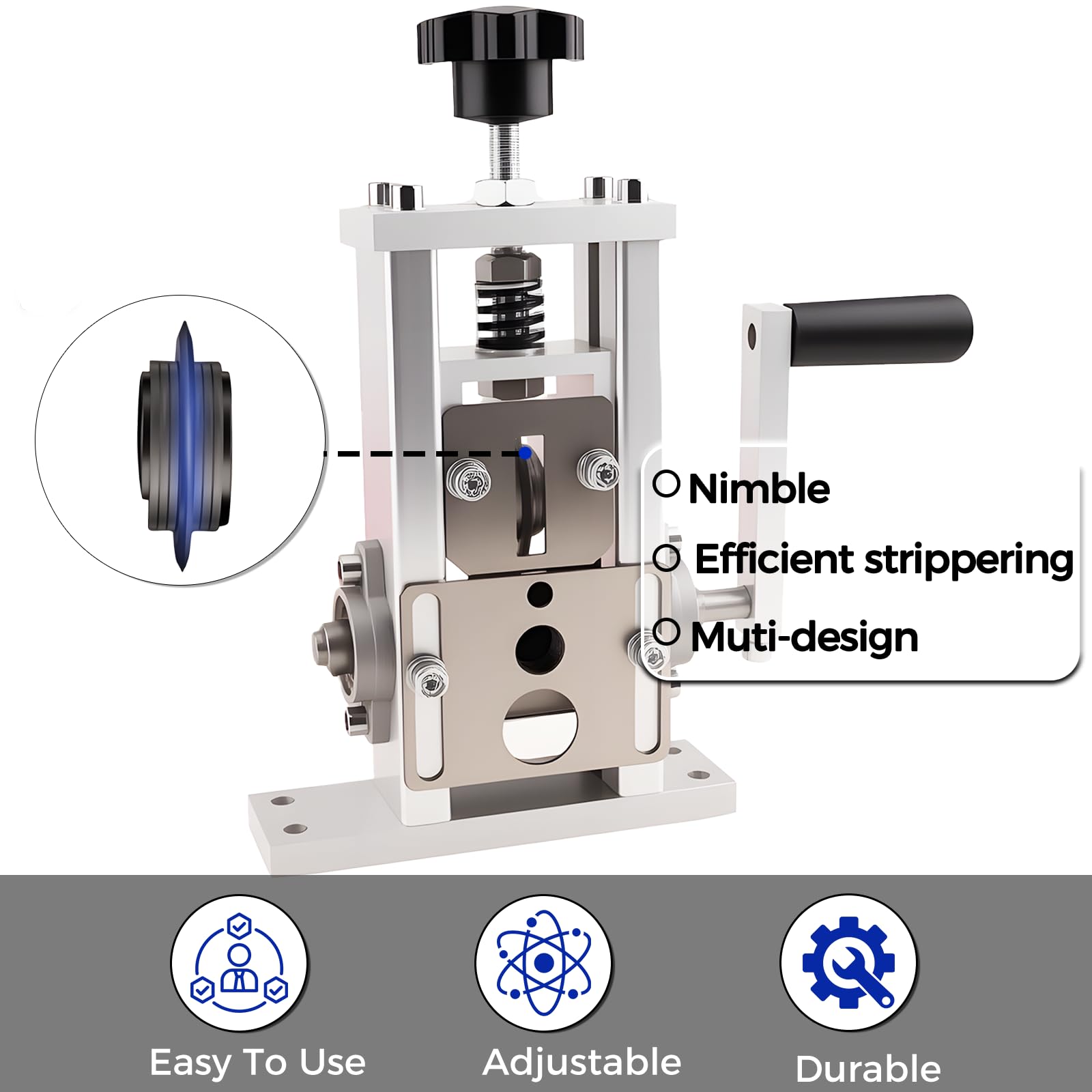 Esakoya wire stripper machine durable metal construction for long use