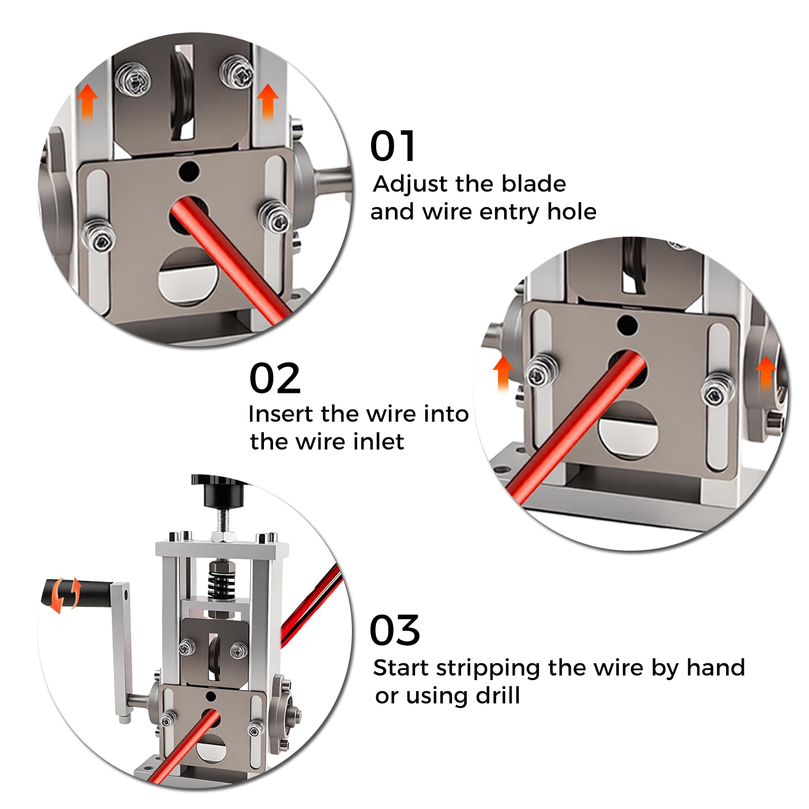 Esakoya wire stripper machine in drill-drive mode speeds batch stripping