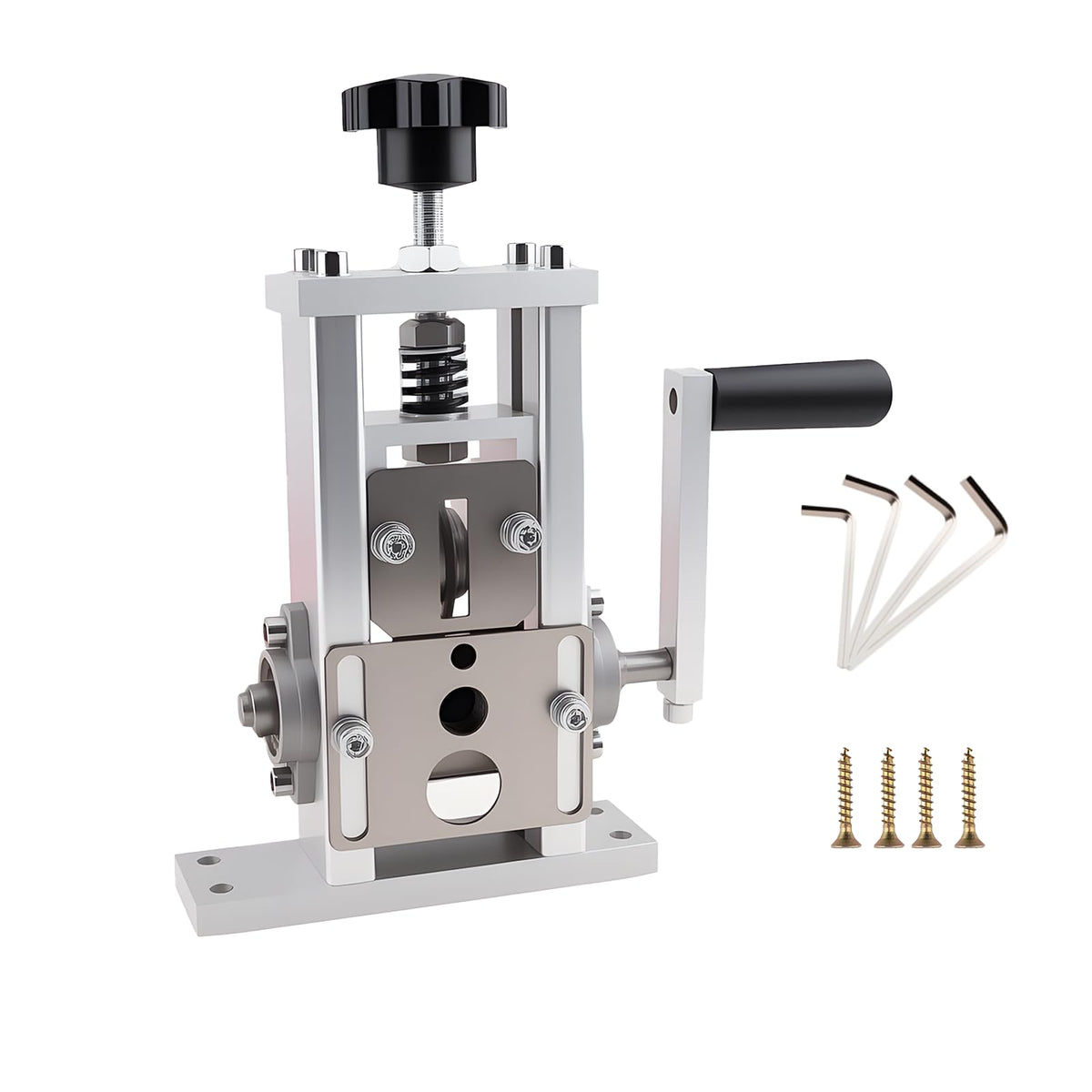 Esakoya wire stripper machine at the stripping port enabling quick copper wire prep