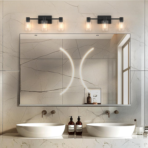Esfos anti-rust coated sconce ensures lasting finish in humid bathrooms.