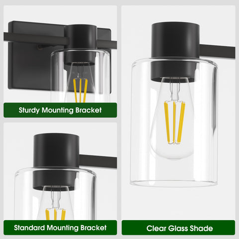 Esfos E26 base compatible sconce supports a wide range of bulbs.