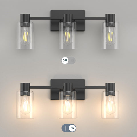 Esfos transparent glass cylinder maximizes light output for bright ambience.