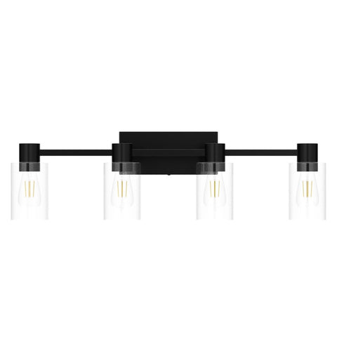 Esfos vanity light with E26 base for easy bulb replacement.