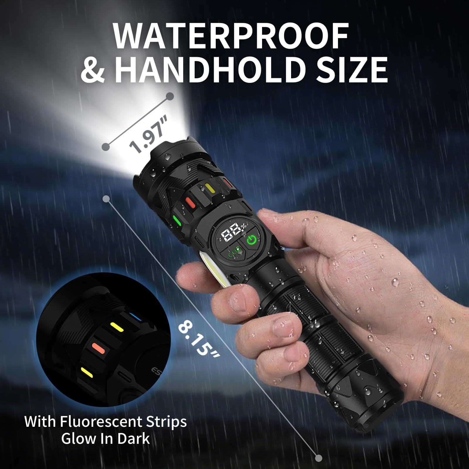 Esgofo aviation-grade aluminum body withstands drops and harsh weather.