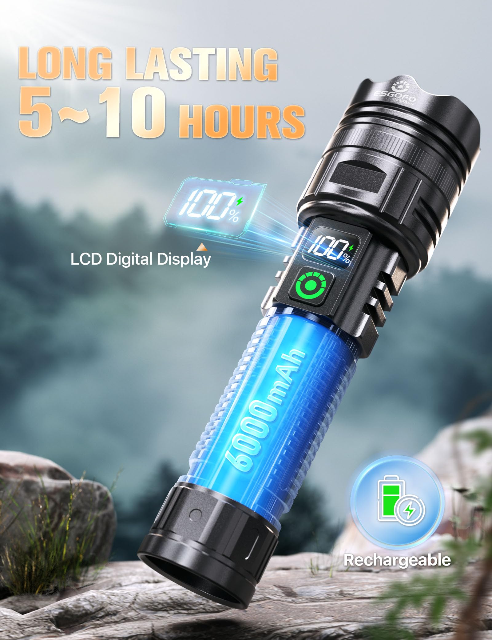 Esgofo EG24A05 6000mAh battery for extended runtime