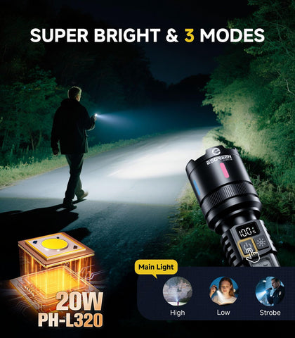 Esgreen dual-light design offers white and red COB options for versatile signaling