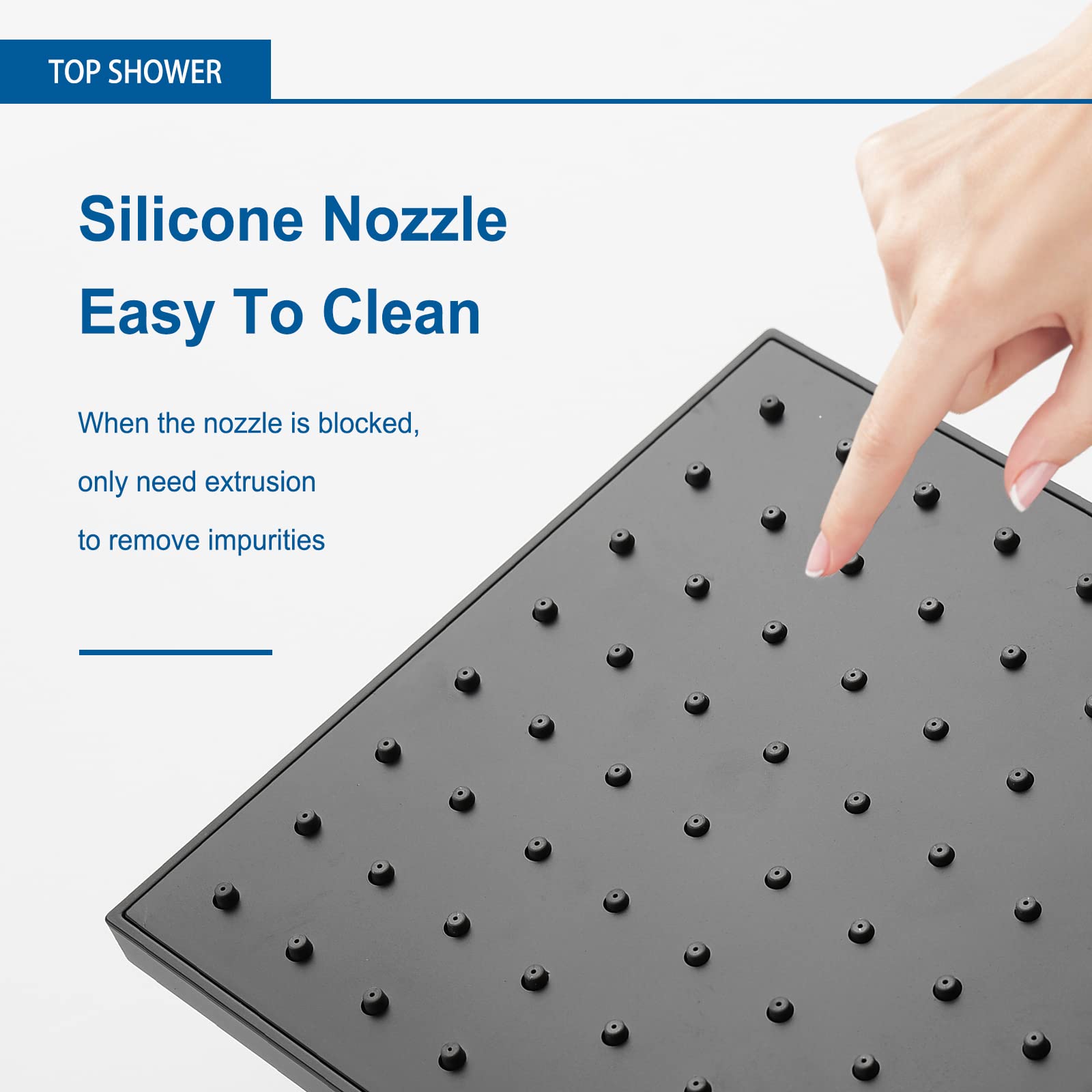 Esnbia anti corrosion matte black finish resists scratches and tarnish in humid bathrooms.
