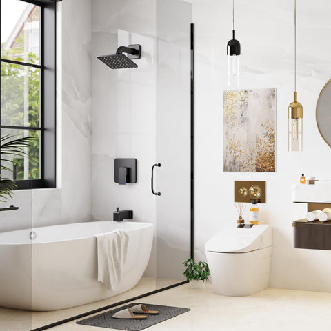 Esnbia package contents showing all-in-one bathroom upgrade components